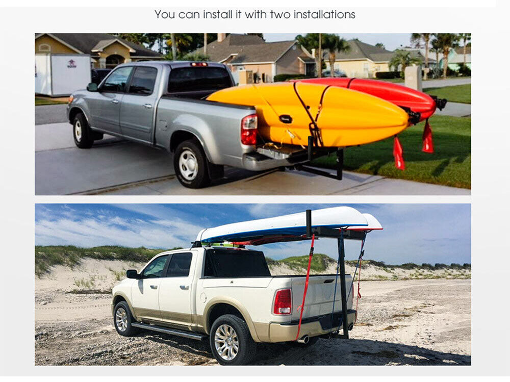 View of adjustable width from 70cm to 115cm on truck bed extender