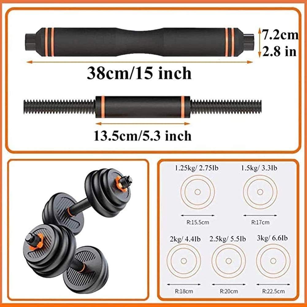 Adjustable dumbbells barbell set 40Kg demonstrating use for leg and arm training