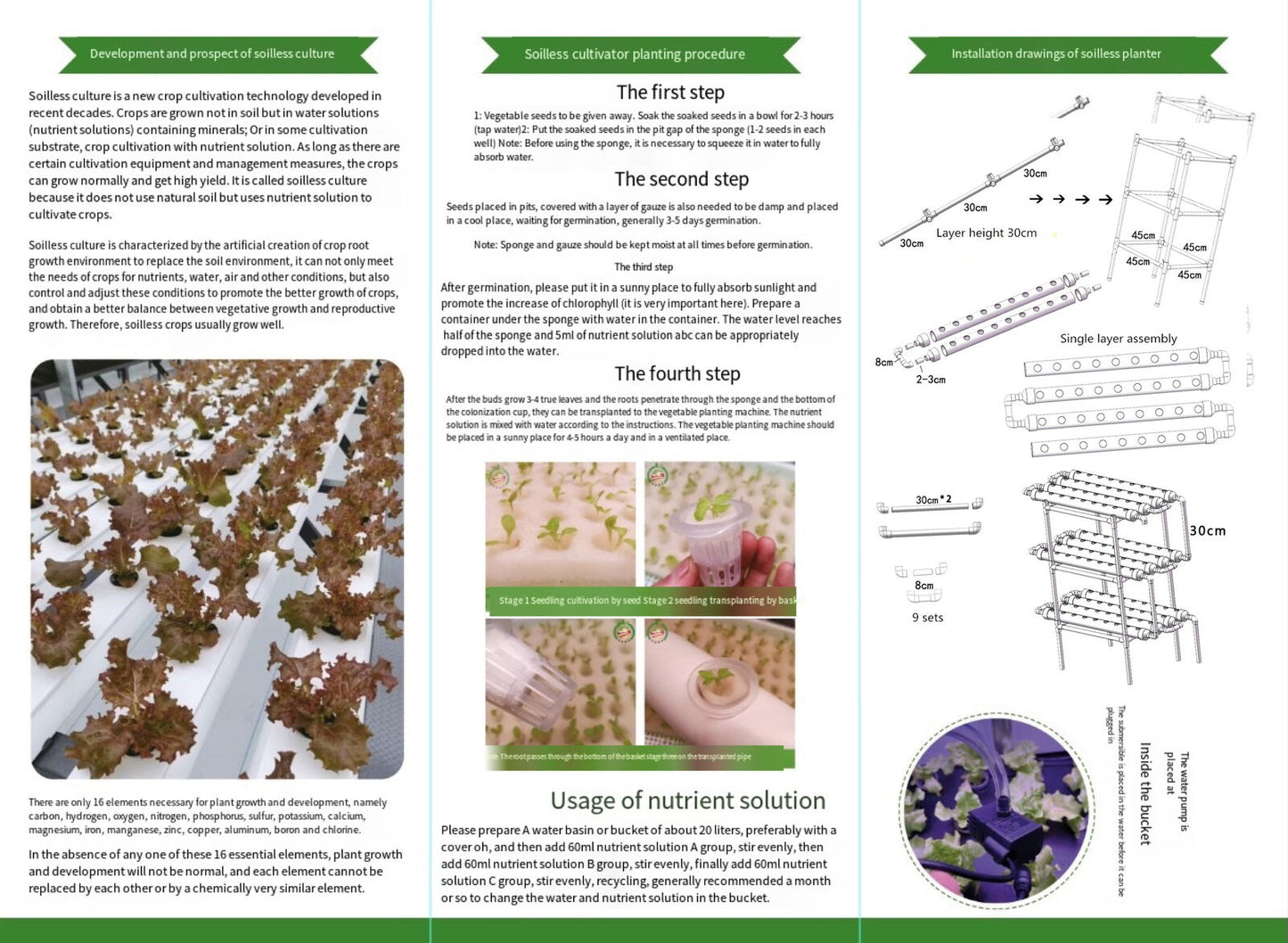 Indoor Hydroponic Garden Growing System
