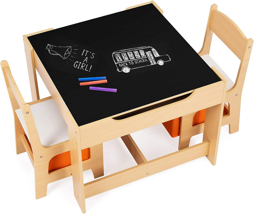 Kids Table and Chairs Set - Study Desk