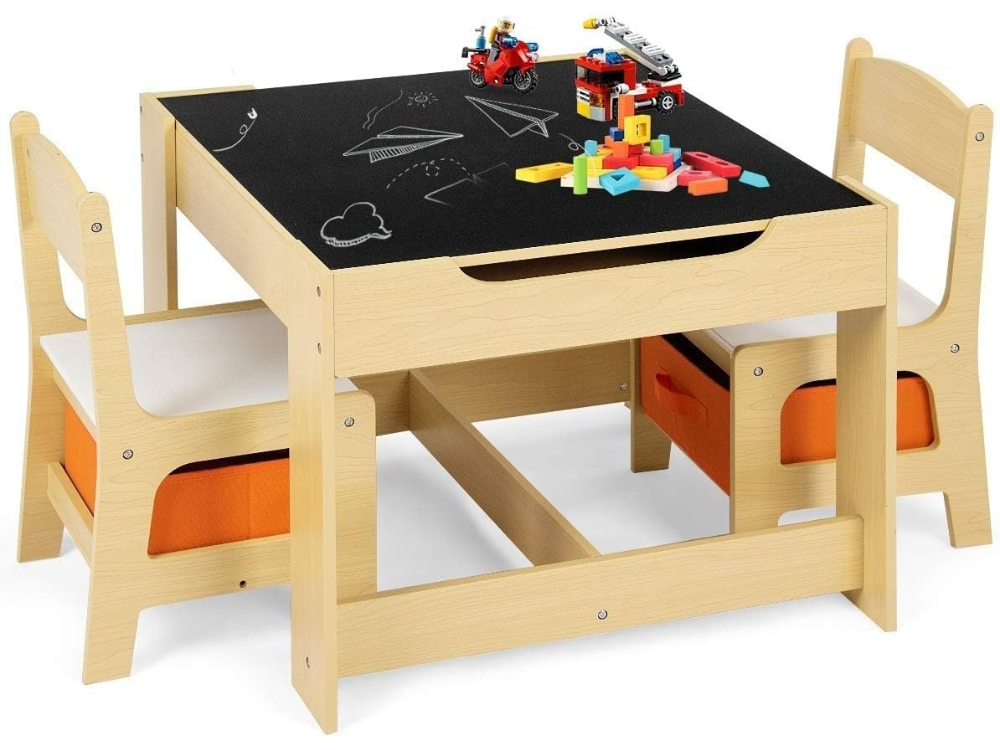 Kids Table and Chairs Set - Study Desk