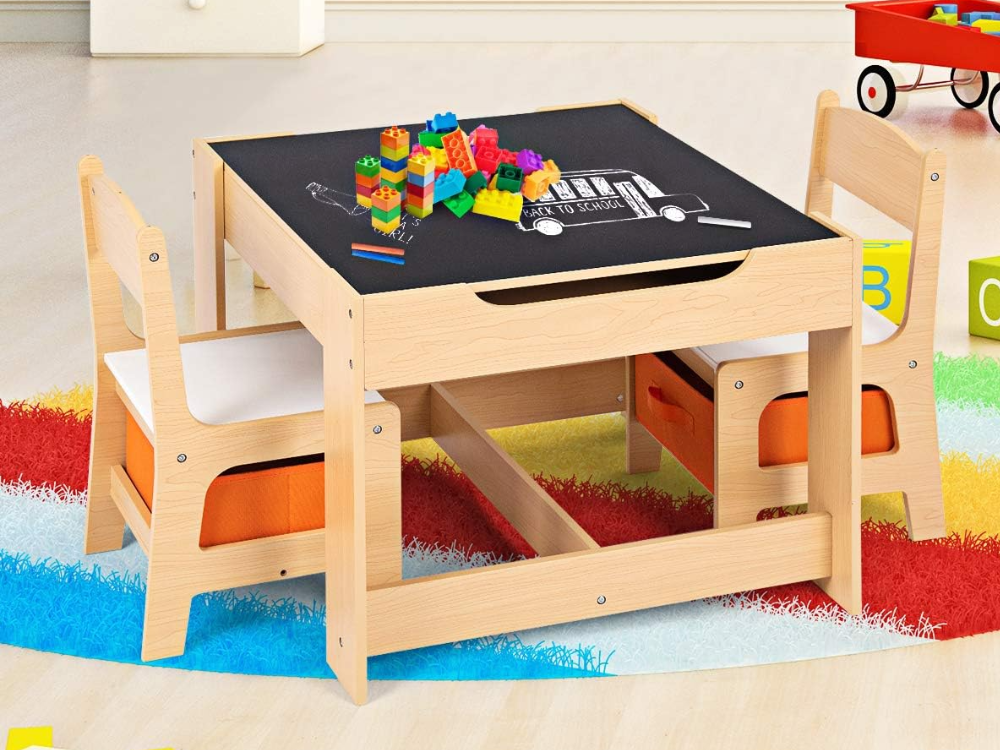 Kids Table and Chairs Set - Study Desk