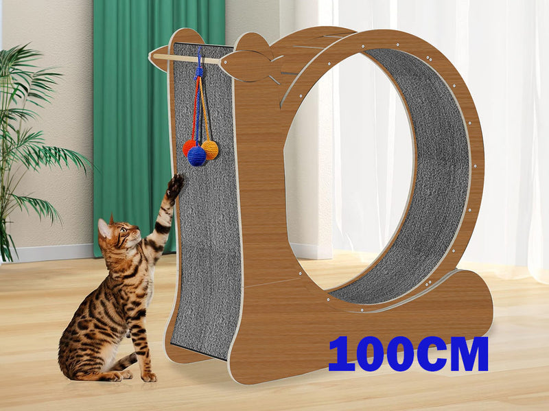 Cat Exercise Wheel Toy,Cat Scratcher Board