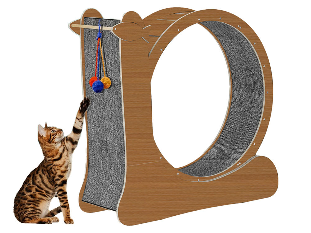 Cat Exercise Wheel Toy,Cat Scratcher Board