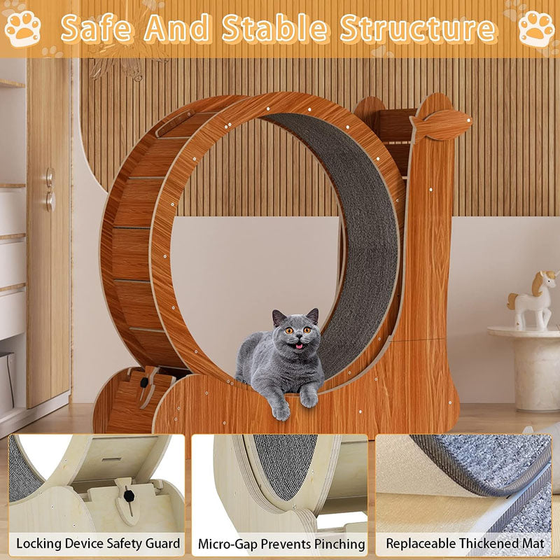 Cat Exercise Wheel Toy,Cat Scratcher Board