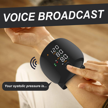 Compact blood pressure monitor with USB charging cable included