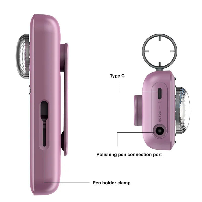 Nail drill kit compact and portable for easy storage and travel