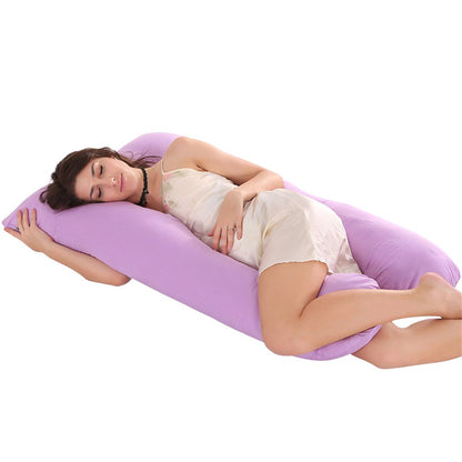 Cooling feature highlighted on purple pregnancy pillow