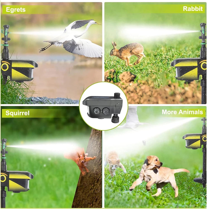 Solar Garden Sprinkler Animal Repellent