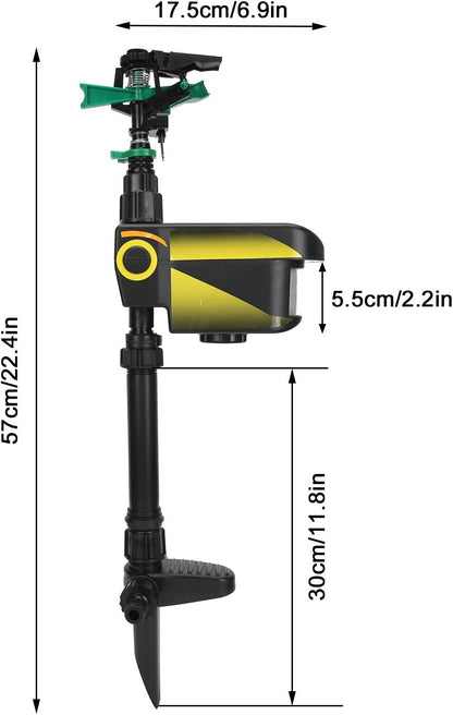 Solar Garden Sprinkler Animal Repellent