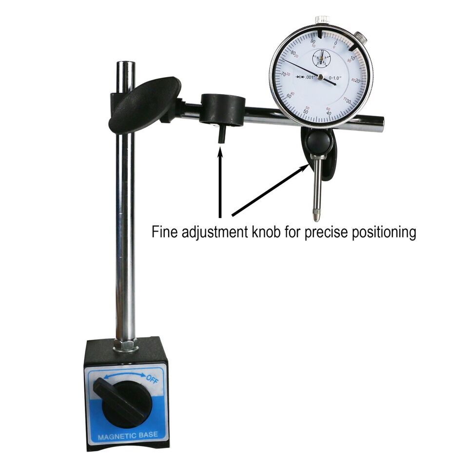 Dial Indicator used in workshop for precise alignment