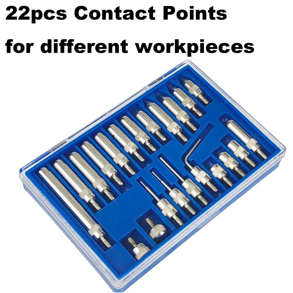 Dial Indicator measuring tool with 22-piece indicator points set