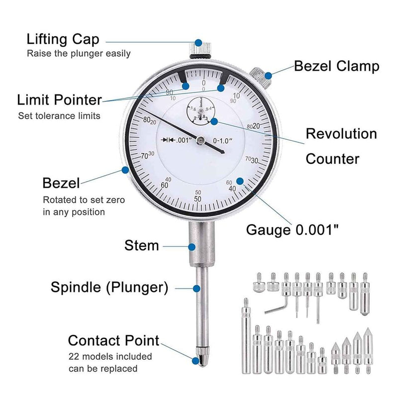 Dial Indicator With Magnetic Base