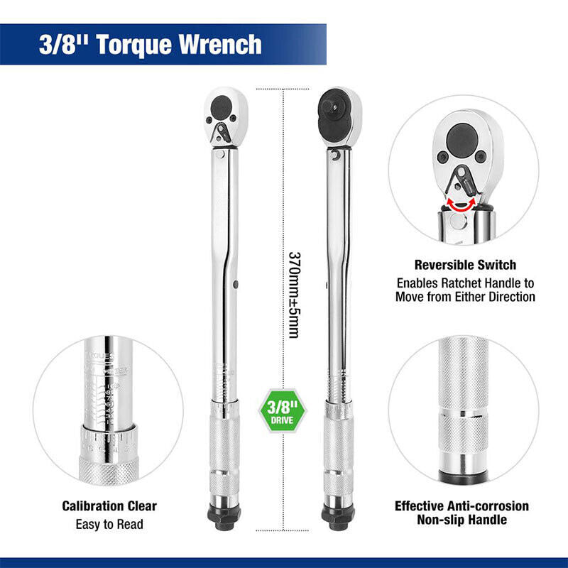 Torque Wrench Spanner 3/8"