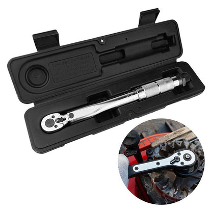 Torque wrench 12 inch with adjustable torque scale visible