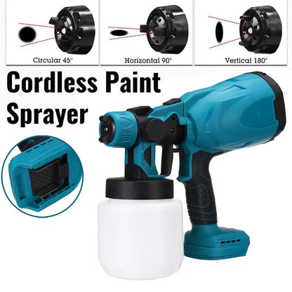 Detail of paint sprayer gun spray modes selector