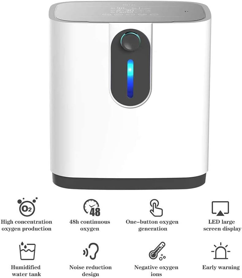 Oxygen concentrator with atomiser attachment for respiratory relief