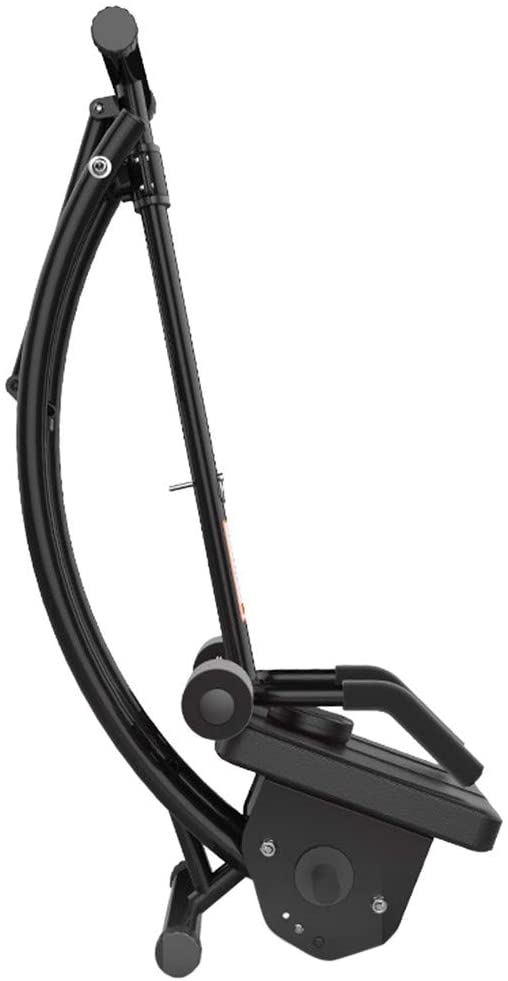 LCD display on abs roller showing workout time and calories