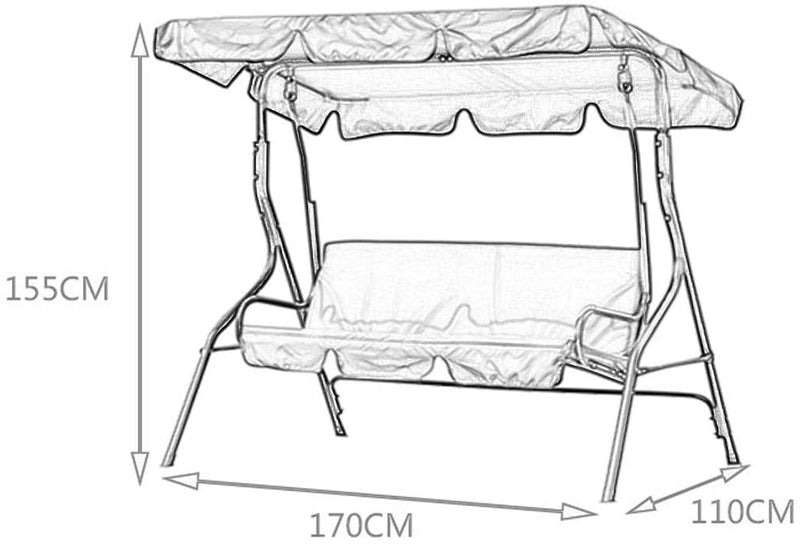 Swing Chair Hammock Outdoor Furniture Garden Canopy Cushion Bench Seat