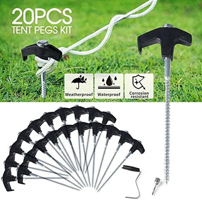 Side view of silver steel tent peg showing length