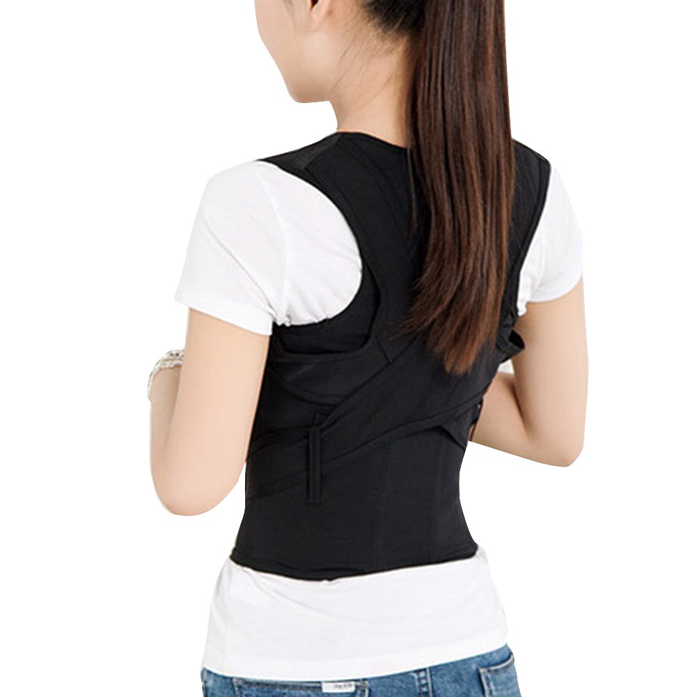 Posture corrector worn under clothing for discreet support