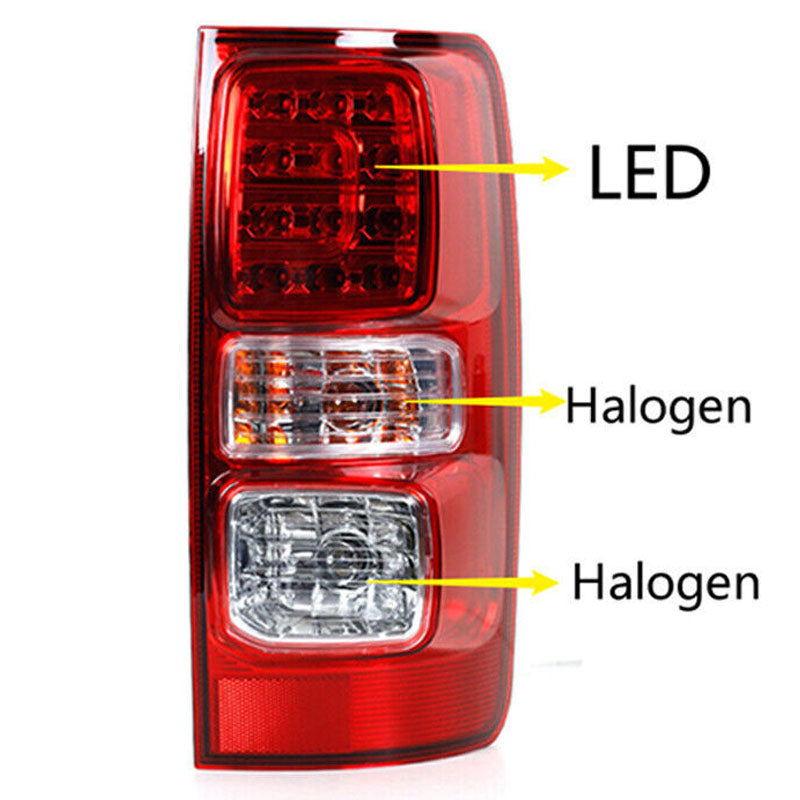 Side profile of Holden Colorado LED tail light showing mounting points