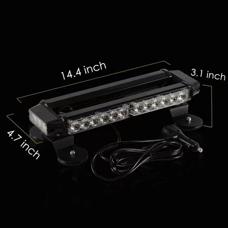 LED flashing strobe bar displaying multiple flash patterns