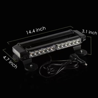 LED flashing strobe bar displaying multiple flash patterns