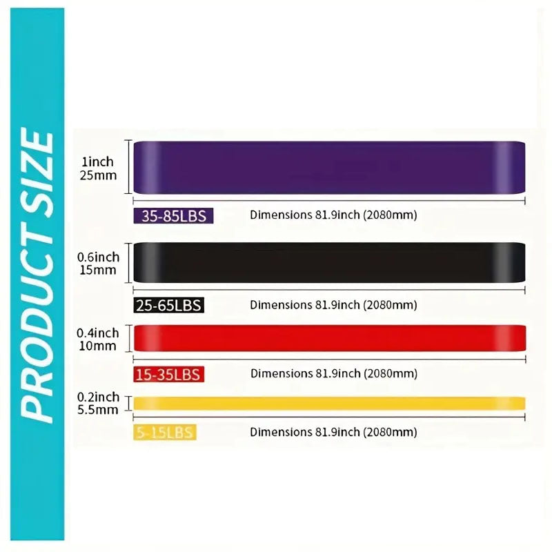 4pcs Resistance Bands Set