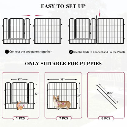Dog Play Pen 8 Panels 80*80cm
