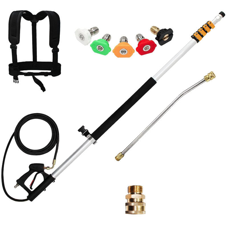 6.2m Telescoping Wand Pressure Washer Pole with Harness