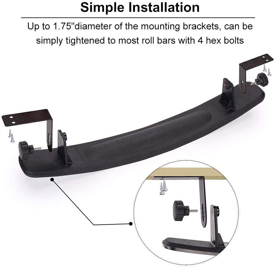 Golf cart mirror set highlighting durable ABS plastic housing