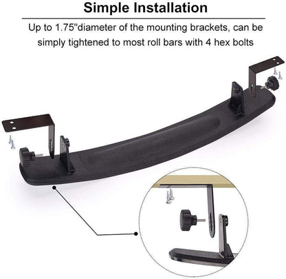 Golf cart mirror set highlighting durable ABS plastic housing