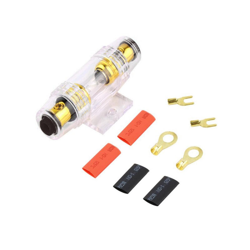 Wiring kit cables arranged for easy car installation