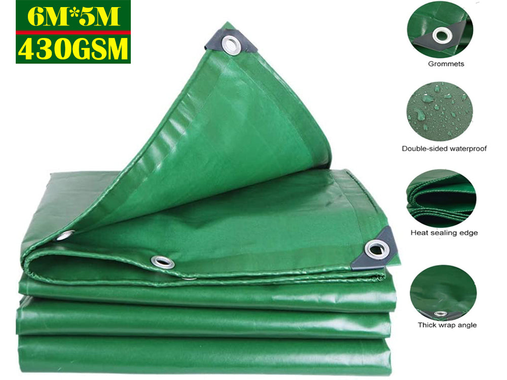 Canvas tarpaulin displayed with smooth texture and no smell
