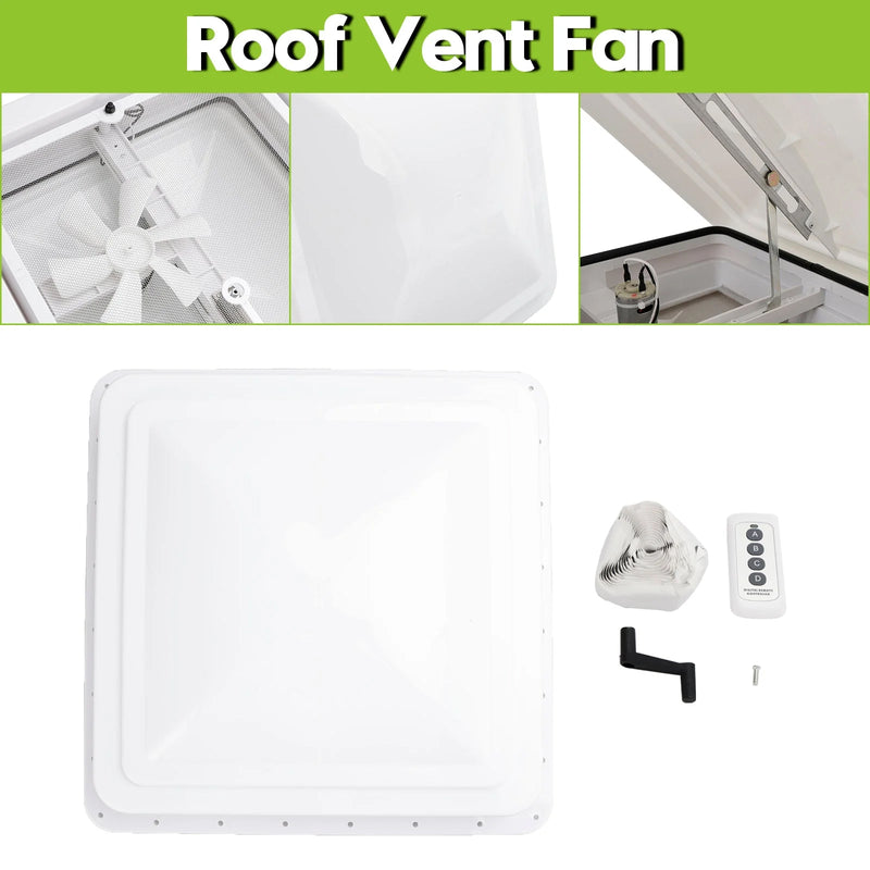 Caravan Roof Vent with Fan RV Shower Hatch