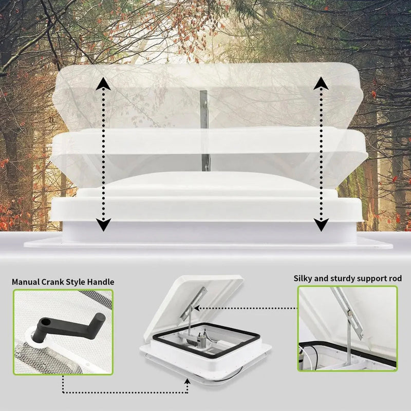 Caravan Roof Vent with Fan RV Shower Hatch