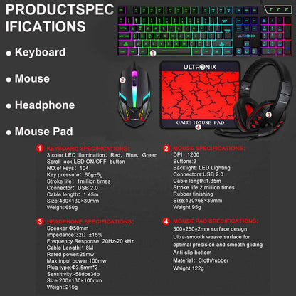 Gaming Keyboard Mouse Set