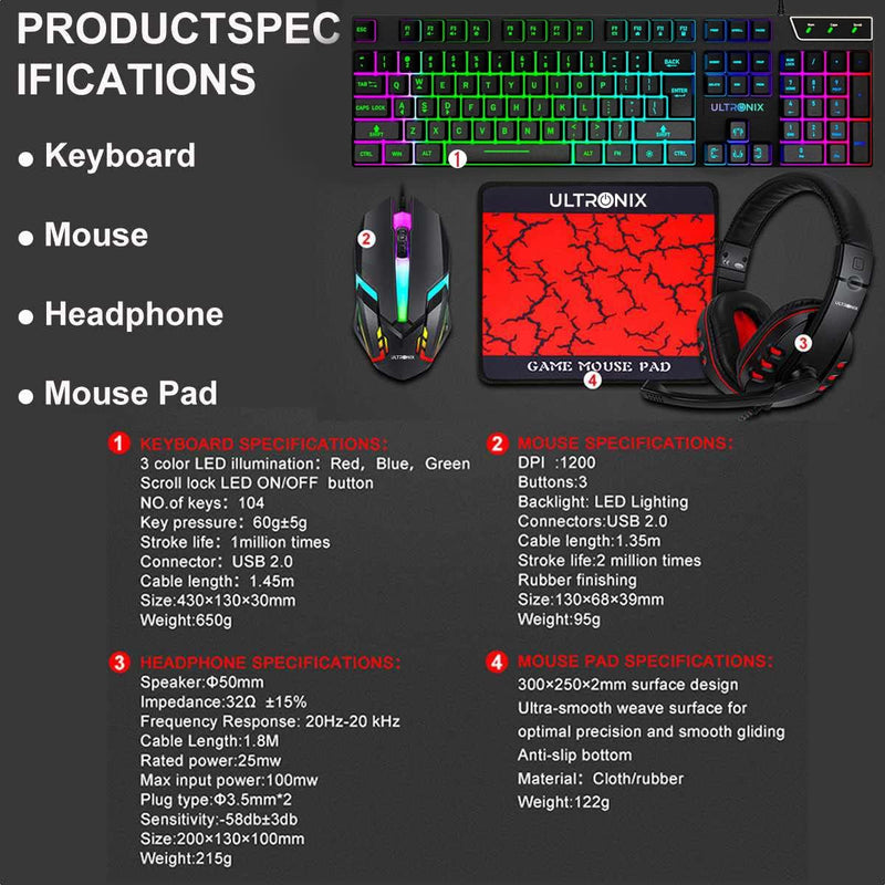 Gaming Keyboard Mouse Set