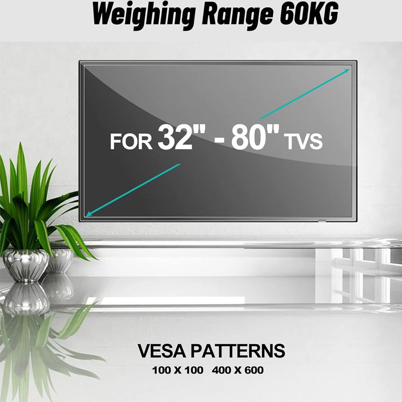 Side angle of TV bracket showing rotation and tilt