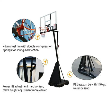 Basketball hoop stand height set at 245 metres for younger players