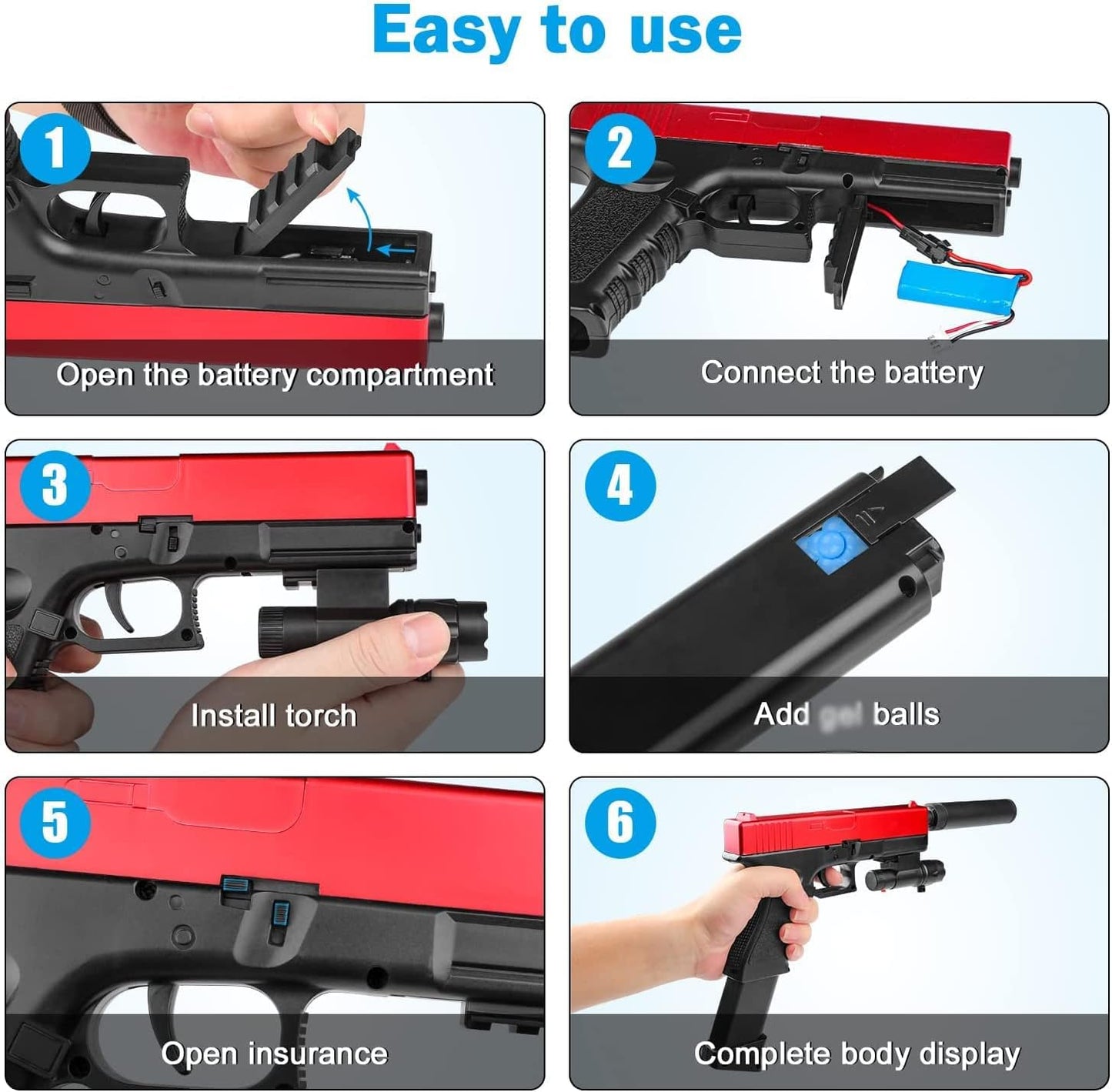 Electric Gel Blaster and Soft Bullet Gun