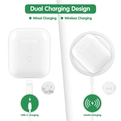 Replacement Wireless Charging Case for AirPods 1 & AirPods 2