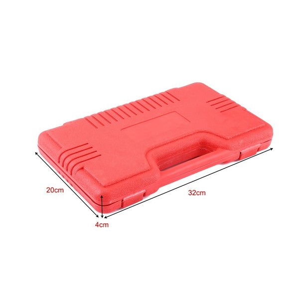 Valve spring compressor tool kit packed in plastic storage case