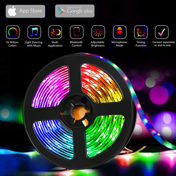 LED strip light 20M RGB with 24-key remote control