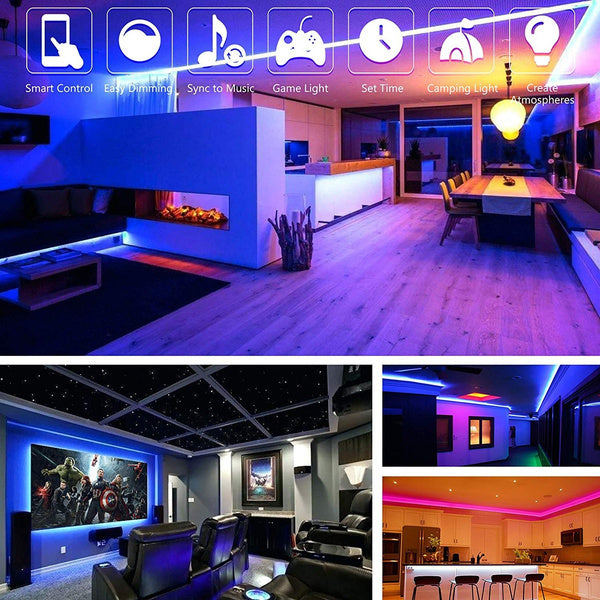 LED strip light RGB with included IR remote controller