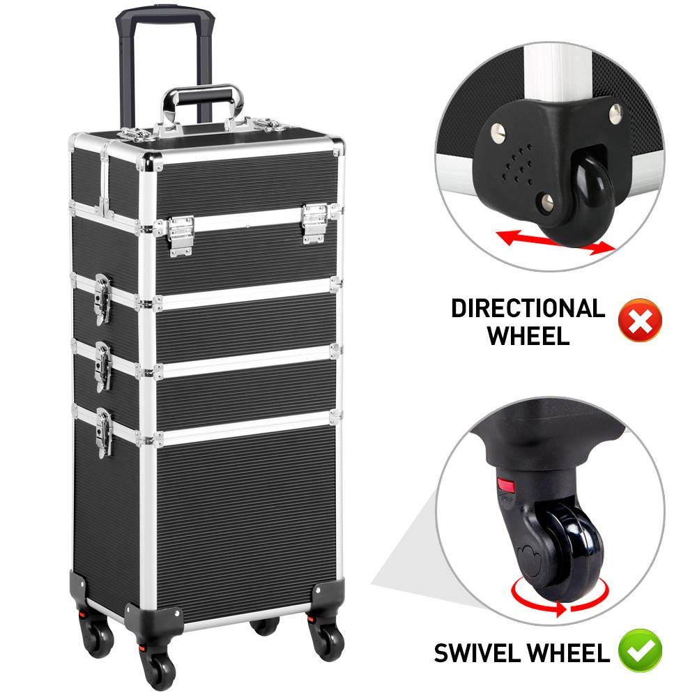 Cosmetic trolley wheels detached for replacement