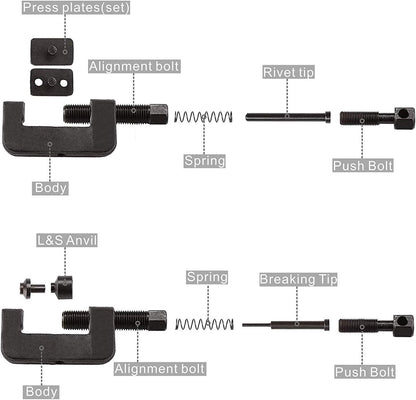 Chain Breaker Riveting Tool Kit