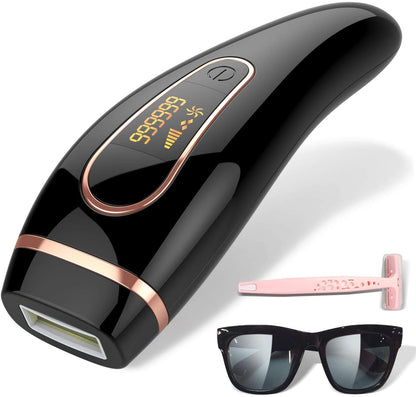 Close up of IPL laser hair removal device treatment window in white colour