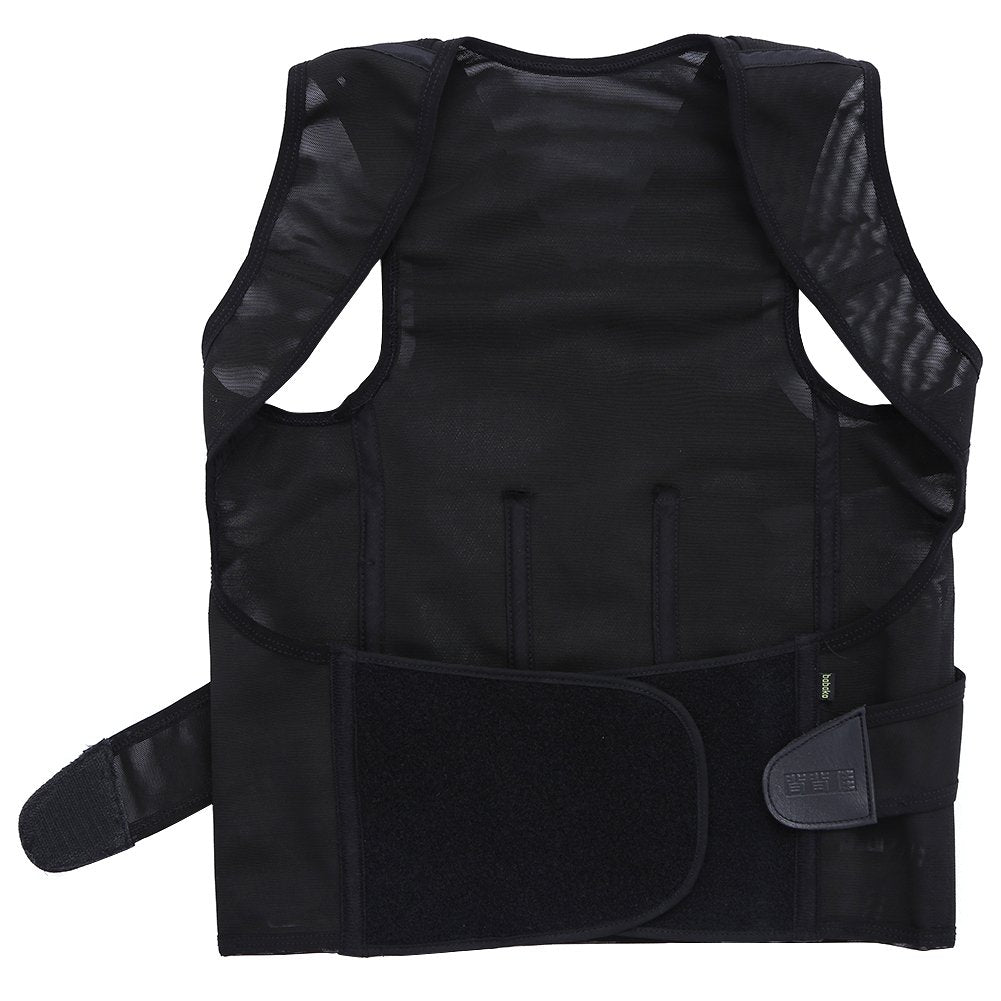 Posture corrector demonstrating waist size adjustment
